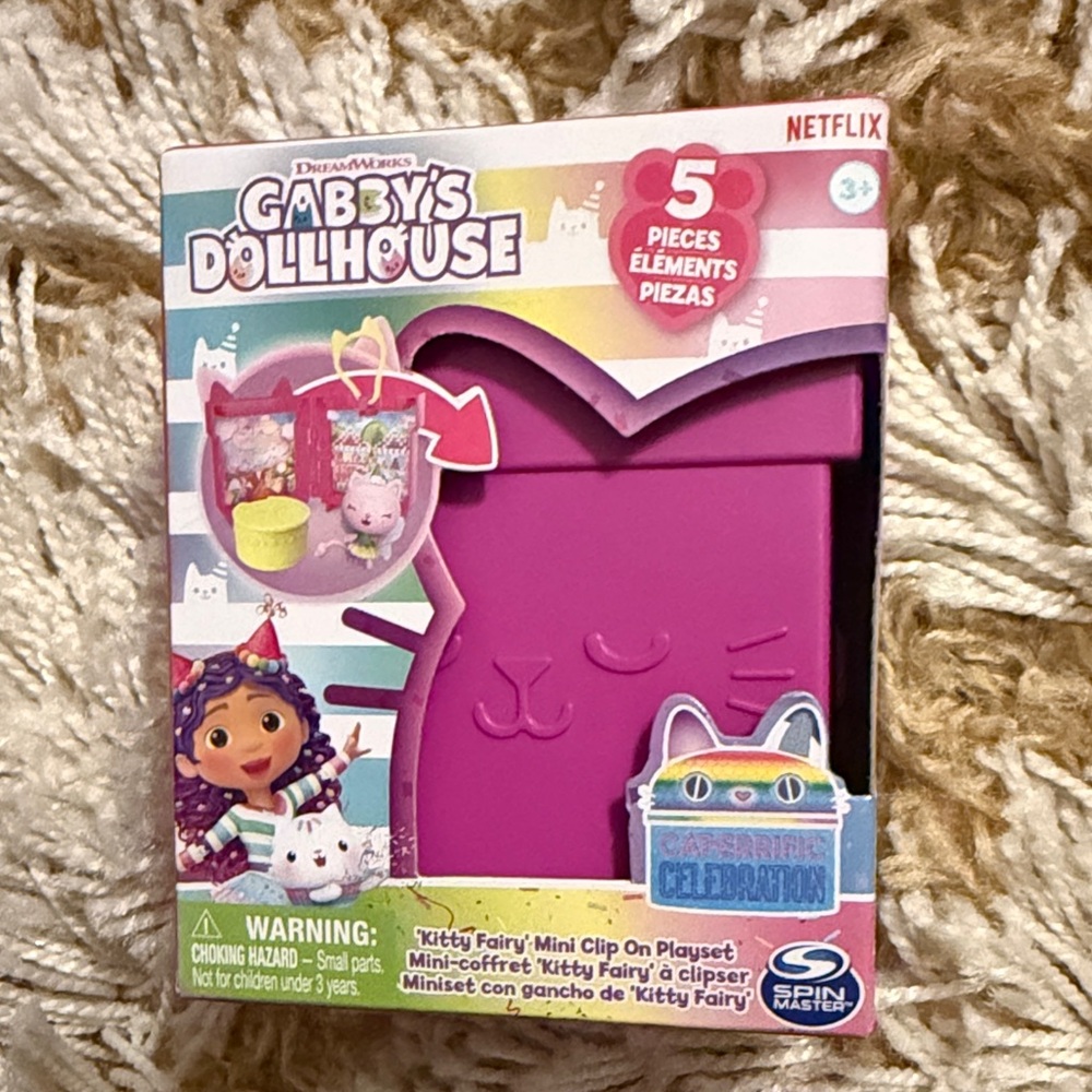 Netflix Gabby's Dollhouse Kitty Fairy Playset - Purple